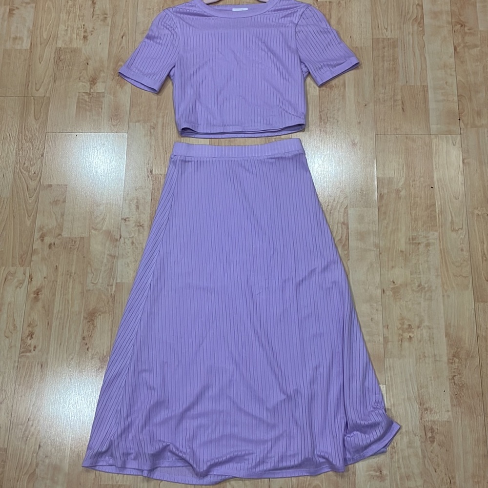Revolve - song of style purple skirt set